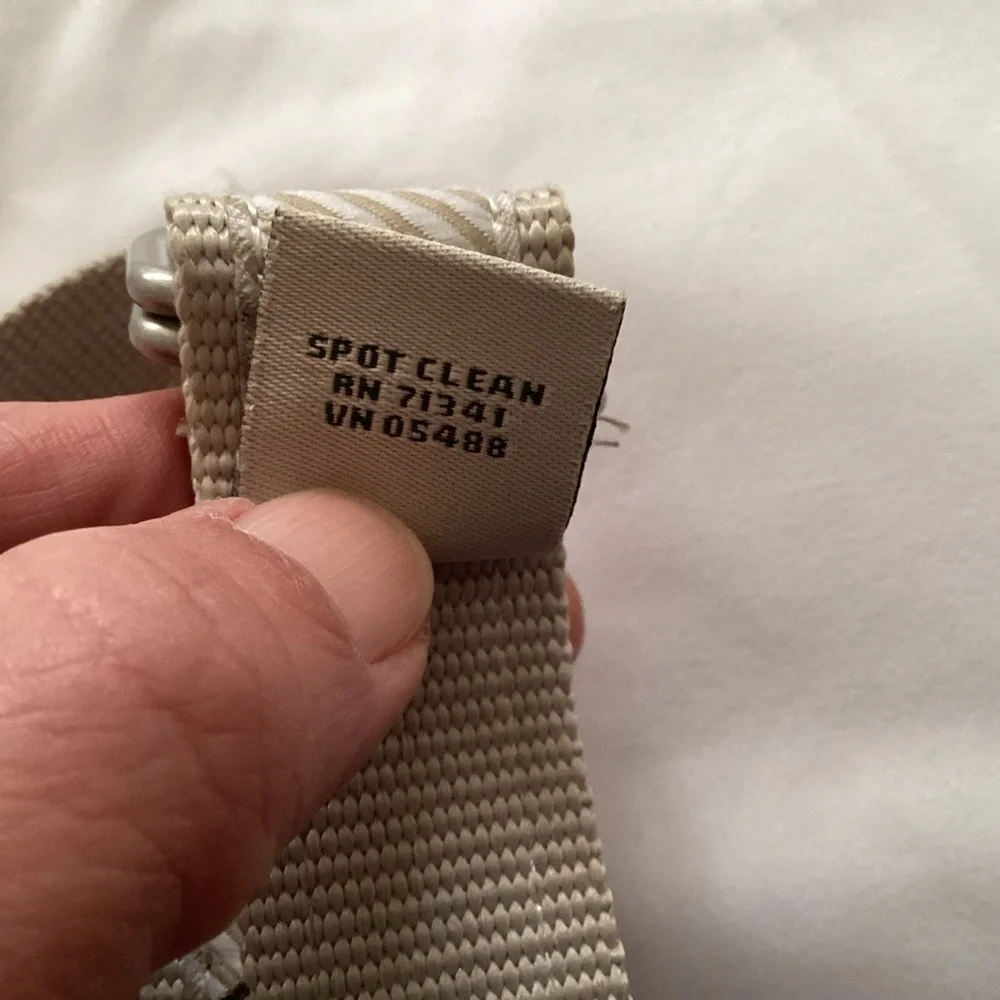 L.L. Bean Belt tan striped with Labrador retrievers Men’s unisex size L / XL - Picture 10 of 11